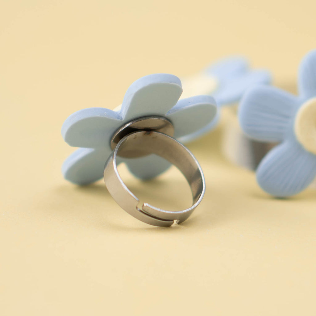 Anillo Bloom Celeste