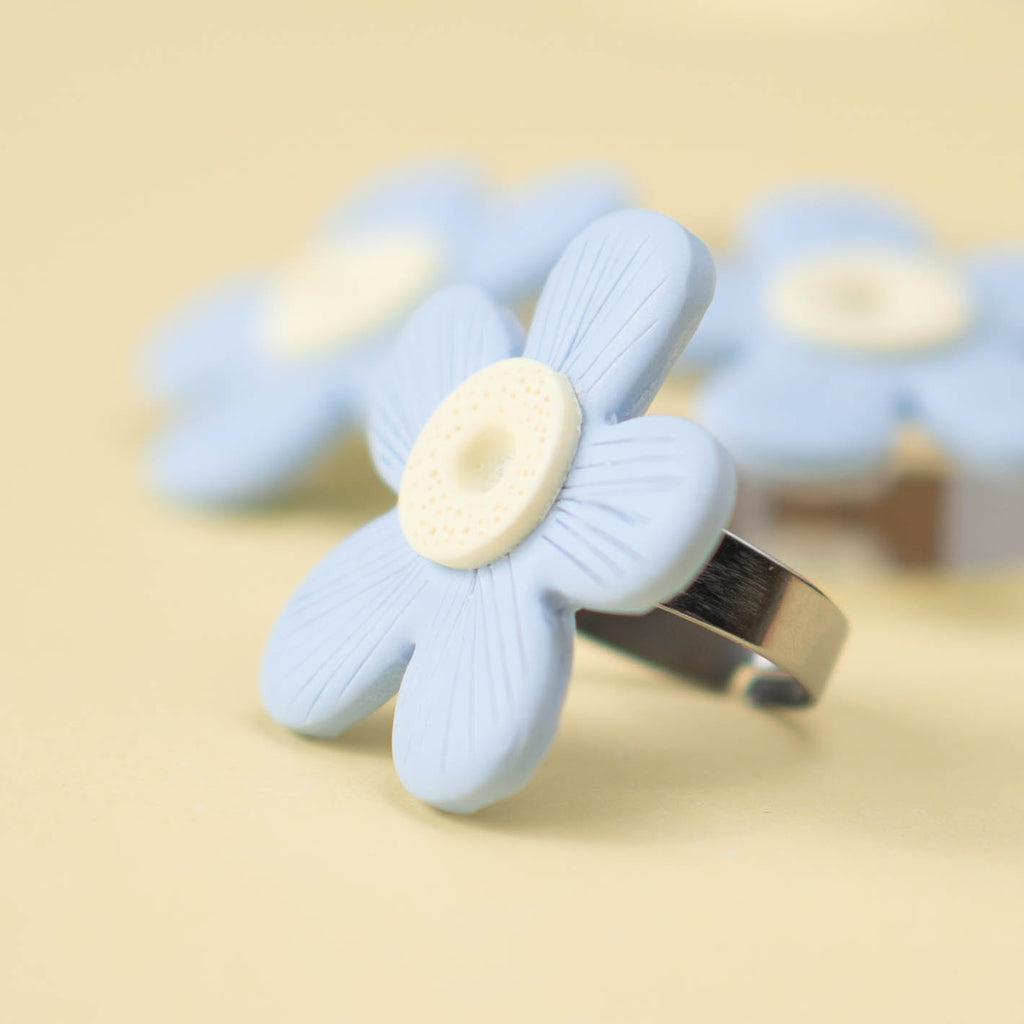 Anillo Bloom Celeste