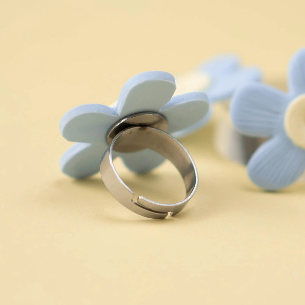 Anillo Bloom Celeste