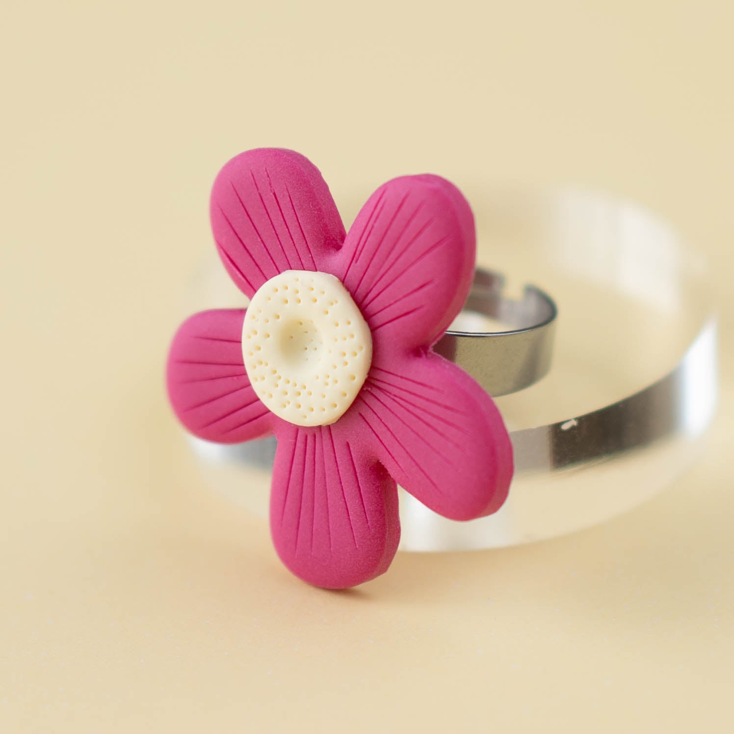 Anillo Bloom Frambuesa