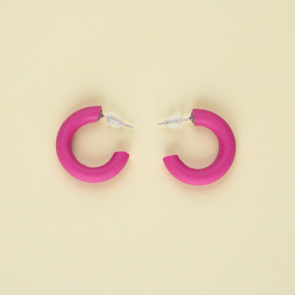 Aretes de Arcilla Frambuesa