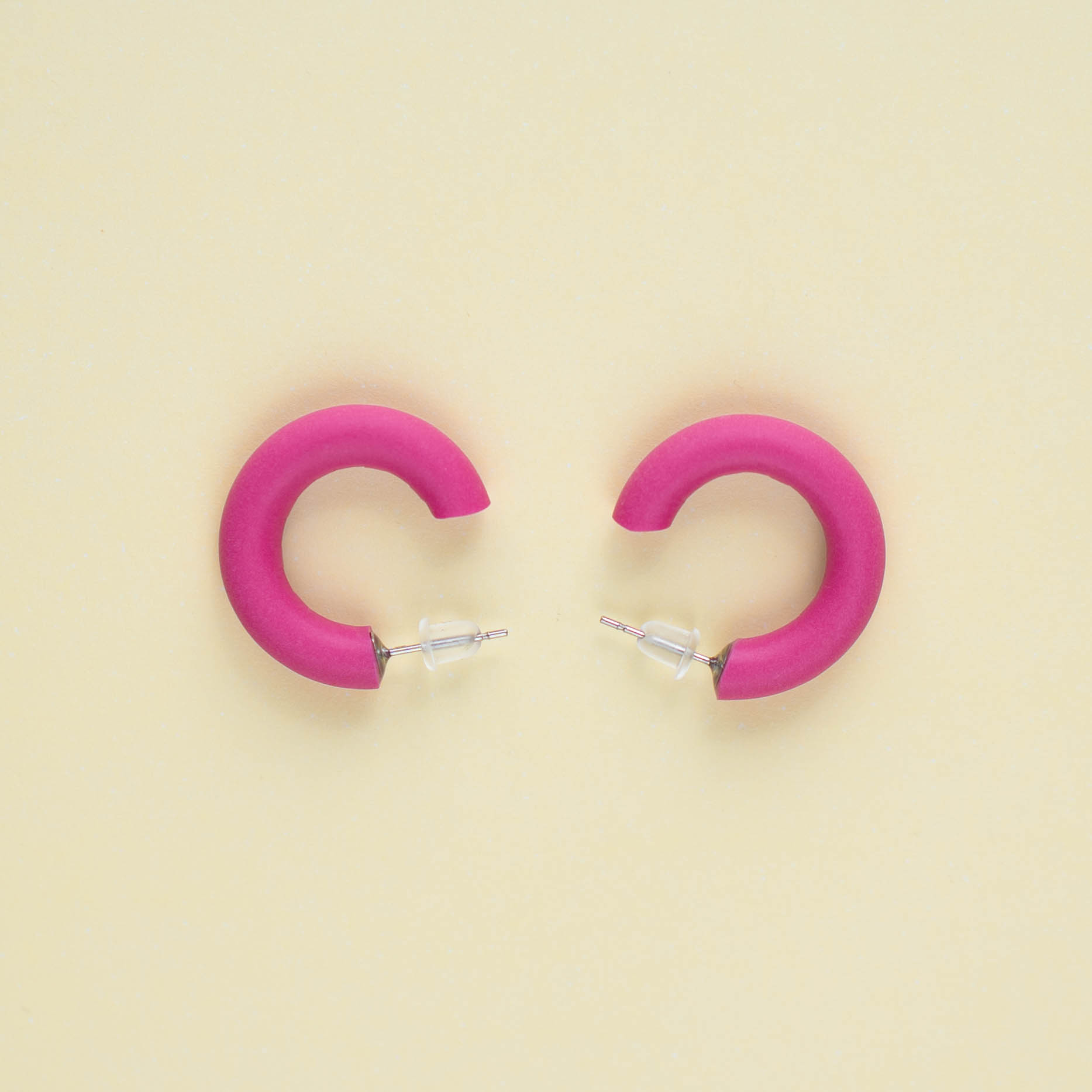 Aretes de Arcilla Frambuesa