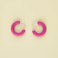 Aretes de Arcilla Frambuesa