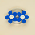 Pendientes Bloom Azul Brillante