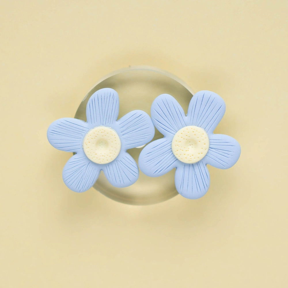 Pendientes Bloom Celeste