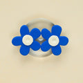 Pendientes Bloom Azul Brillante