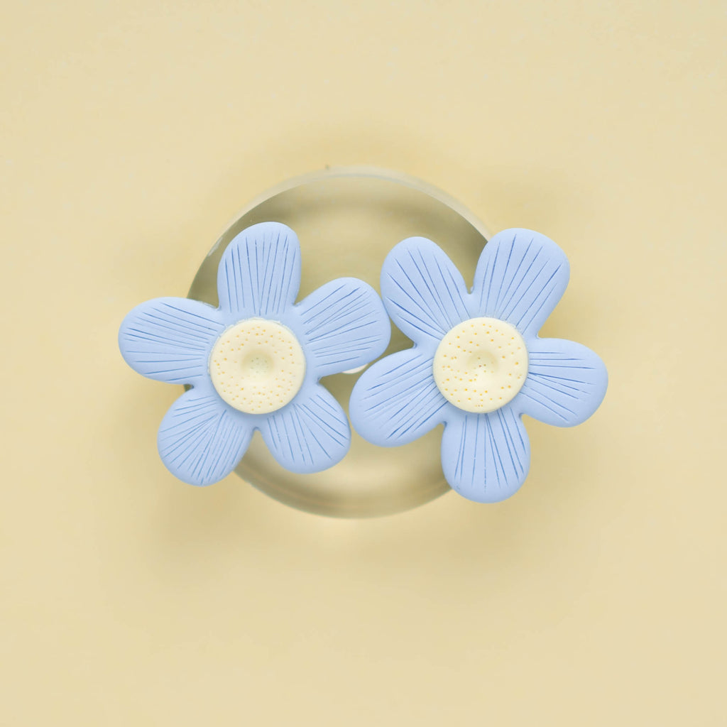 Pendientes Bloom Celeste